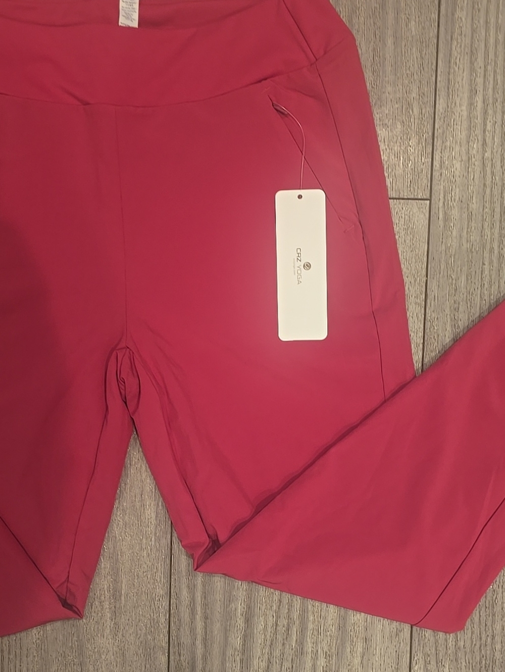 CRZ Yoga Women's Raspberry High-Rise Workout Lined Joggers